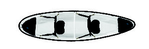 Kayak transparent dessus