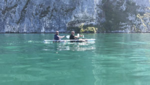 Kayak transparent à 2