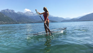 Stand up kayak transparent