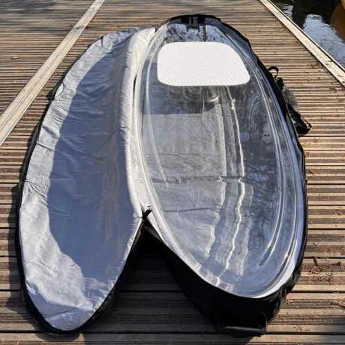 Housse sur mesure pour paddle transparent