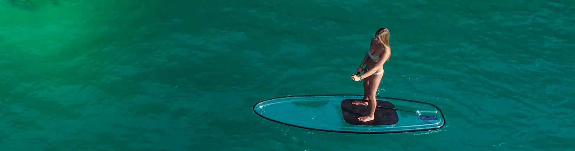 Stand up Paddle board transparente